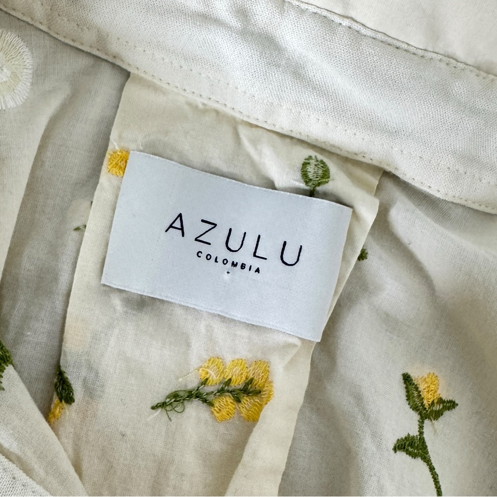 Azulu Colombia Cream‎ Floral Long Sleeve Top - Picture 8 of 10